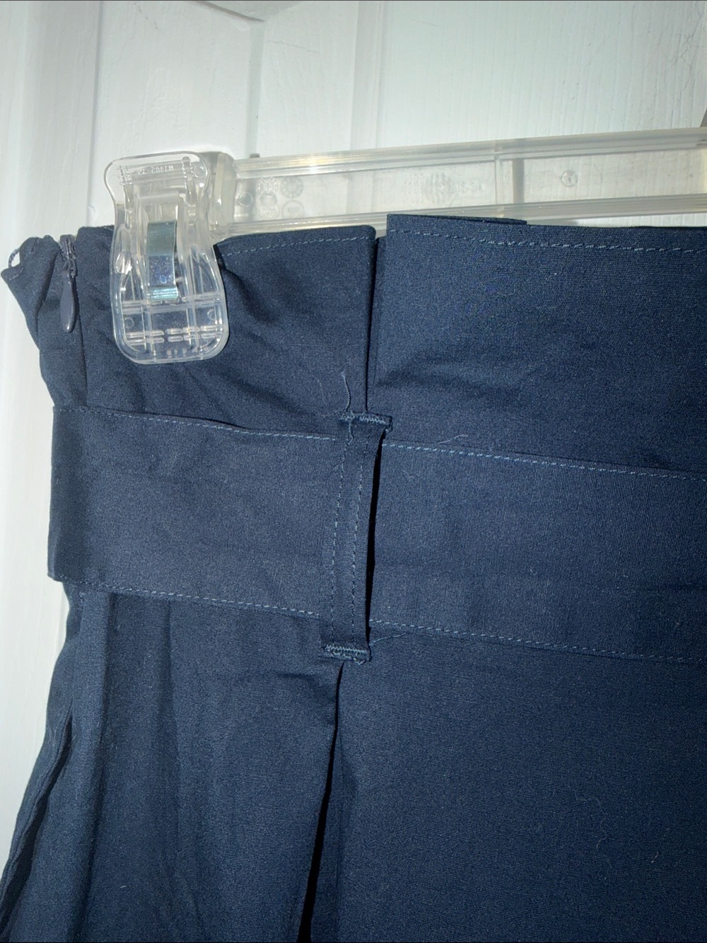 Banana Republic Navy A-Line Paperbag Waist Skirt with Tie size 6P NWT - Picture 6 of 10
